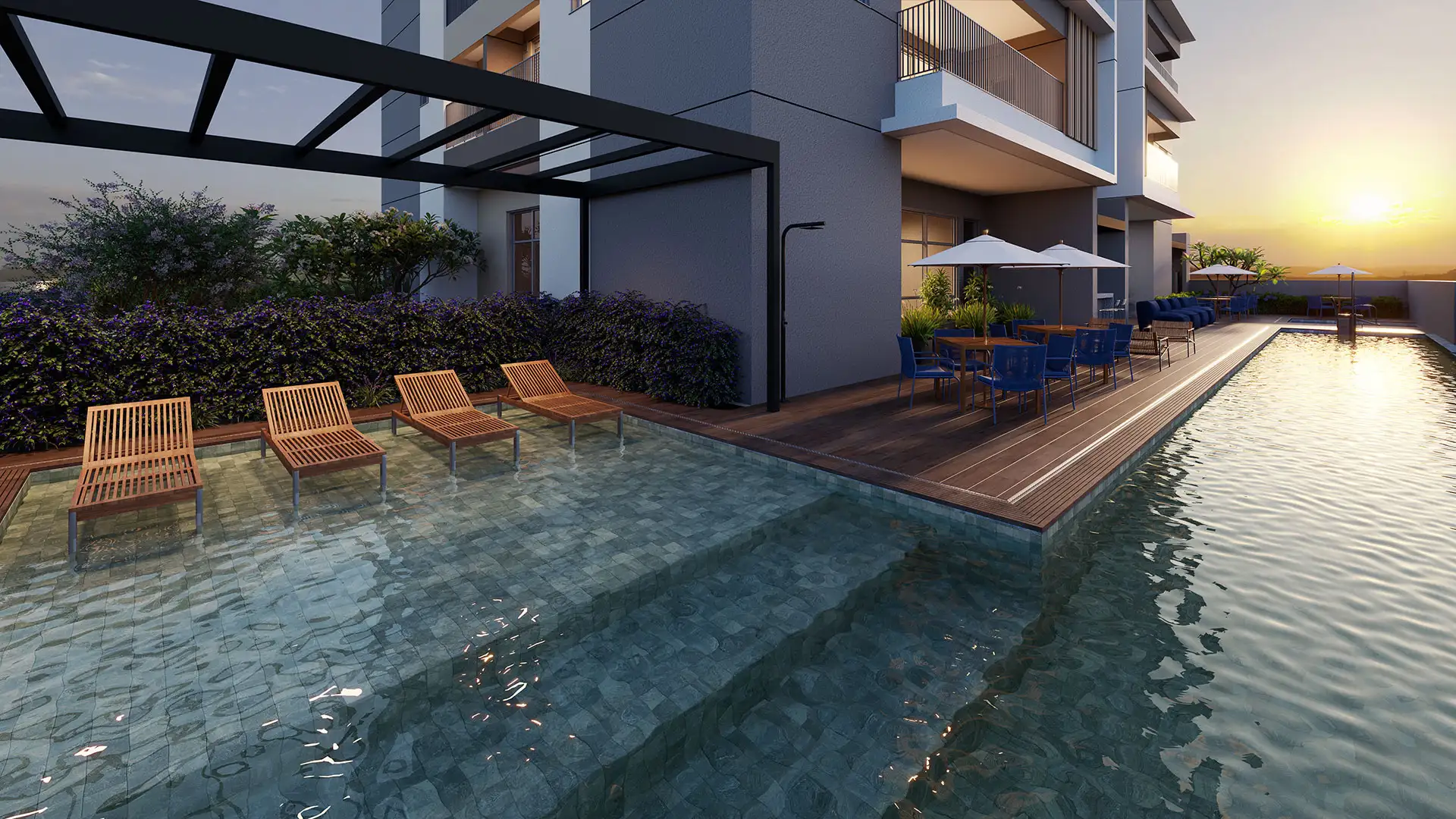 ÁREAS SOCIAIS PISCINA
